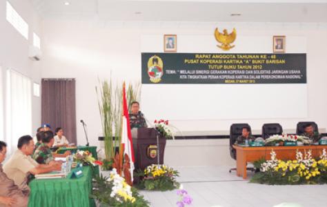 Puskop Kartika A Bukit Barisan Gelar RAT ke 48
